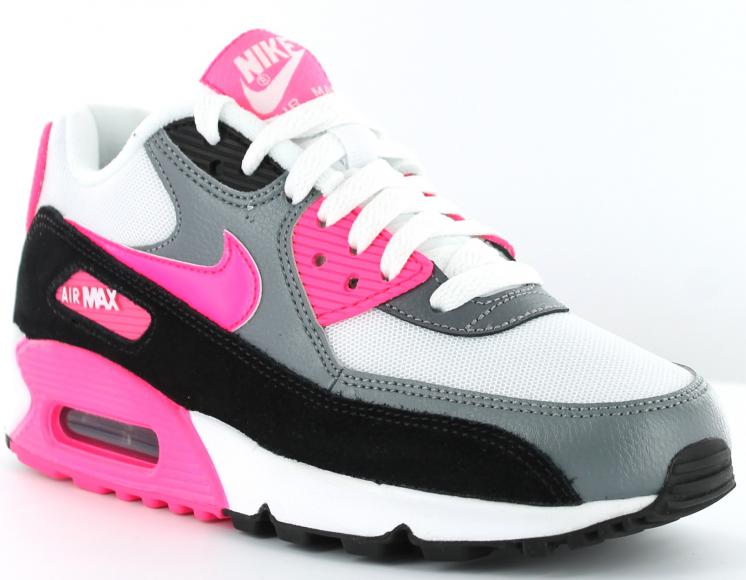 nike air max 90 femme rose noir blanc, NB3516 Fiable Nike Air Max 90 Noir/Blanc/Rose - Couleur | Genre : Femme Chaussures | Taille ...